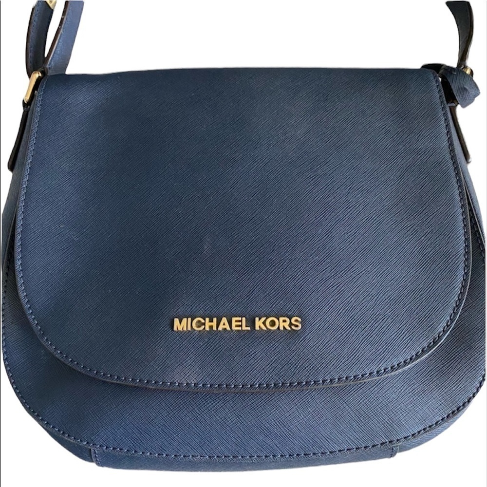 MICHAEL KORS ~ Navy  Leather Crossbody